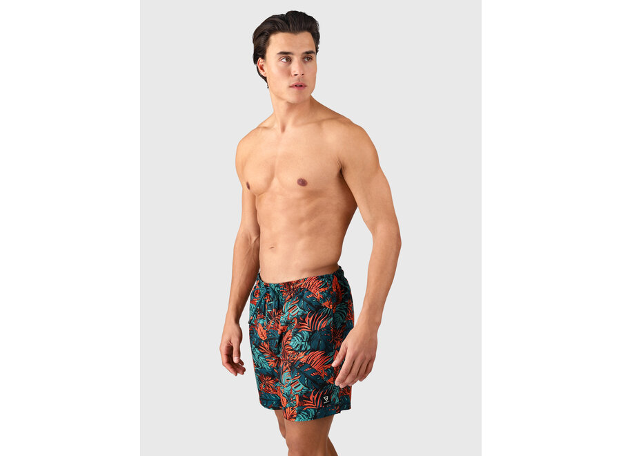 Brunotti Cester-AO Swim Shorts All About Leaves Fuel Green