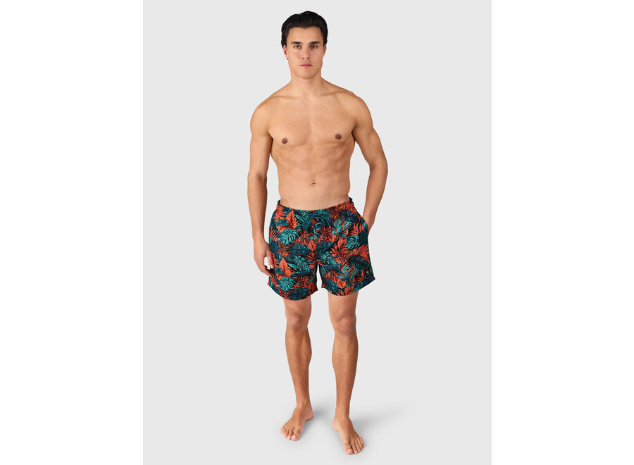 Brunotti Cester-AO Swim Shorts All About Leaves Fuel Green