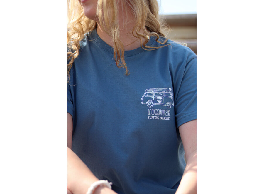 Surfschool Domburg T-shirt Blue