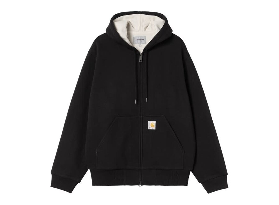 Carhartt WIP Active Sweat Jacket Black Stone Washed