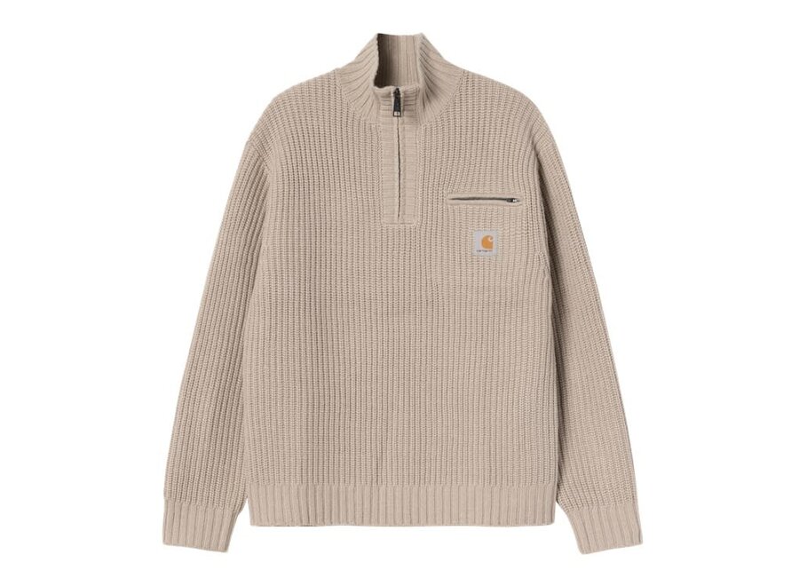 Carhartt WIP Detroit Half Zip Sweater Fleur De Sel