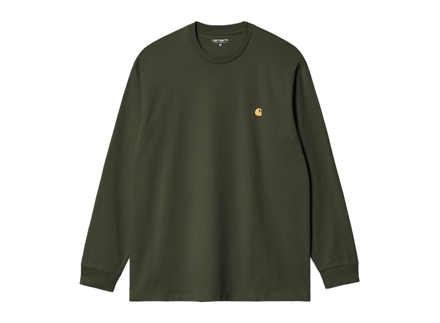 Carhartt WIP L/S Chase T-Shirt Olive / Gold