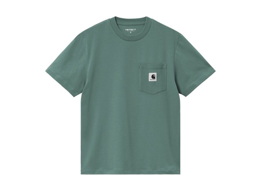Carhartt WIP W' S/S Pocket T-Shirt Silver Pine