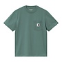 Carhartt WIP W' S/S Pocket T-Shirt Silver Pine