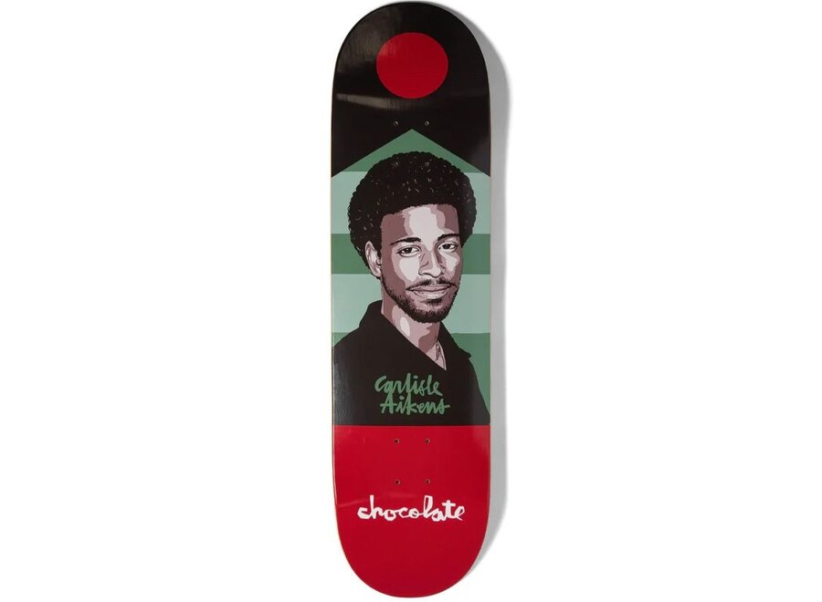 Chocolate Carl Aikens Hecox Portrait Deck Black 8.5