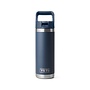 Yeti Rambler 18 OZ Straw Bottle Navy
