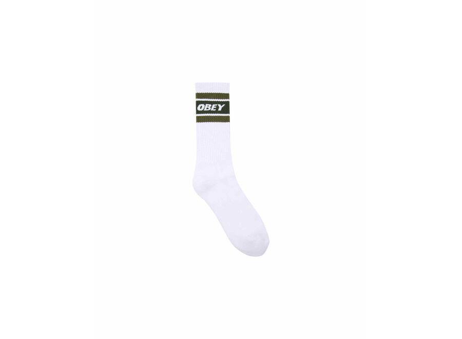 Cooper II Socks White / Kombu Green
