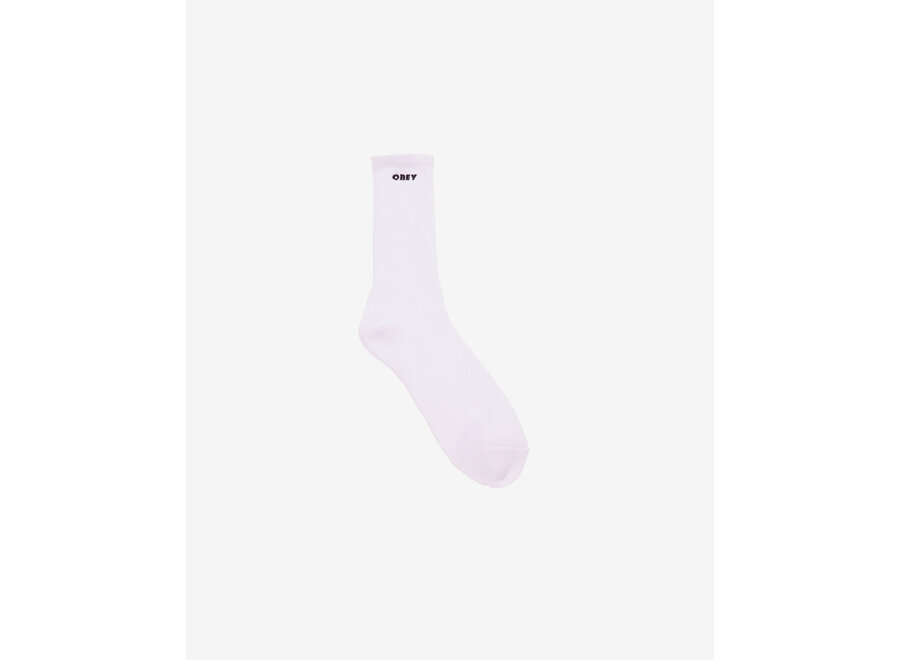 Obey Bold Socks White