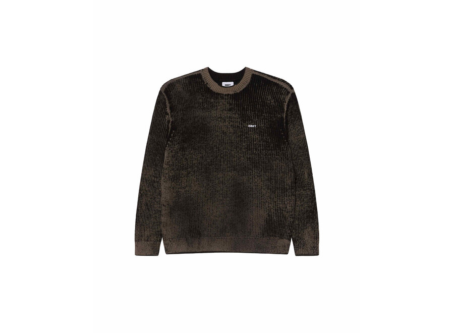 Obey Spray Effect Sweater Black Multi