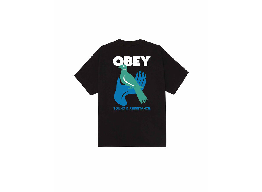 Obey Sound & Resistance T-shirt Bird Black