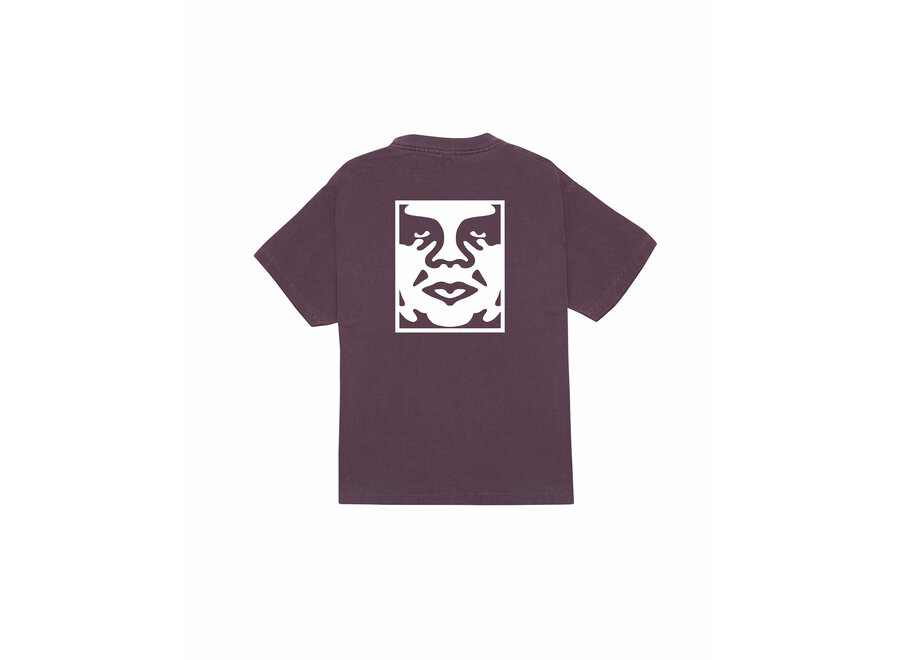 Obey Bold Icon Face T-shirt Pigment Plum Perfect