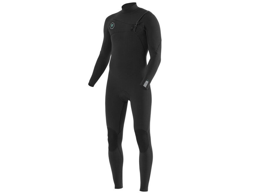 7 Seas Wetsuit 4-3 Full Chest Zip Black