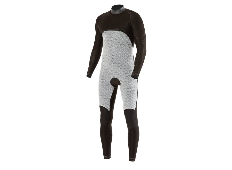 Vissla 7 Seas Wetsuit 4-3 Full Chest Zip Black