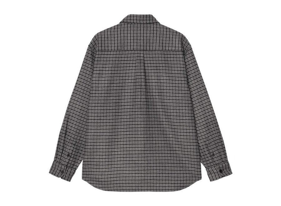 Carhartt WIP L/S Lowis Shirt Lowis Houndstooth Grey Heather