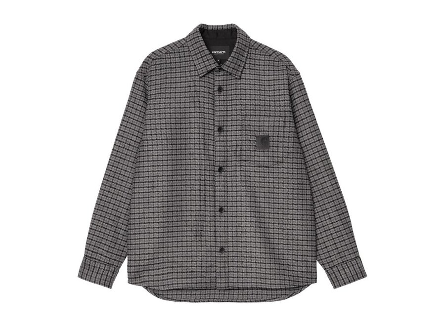 Carhartt WIP L/S Lowis Shirt Lowis Houndstooth Grey Heather