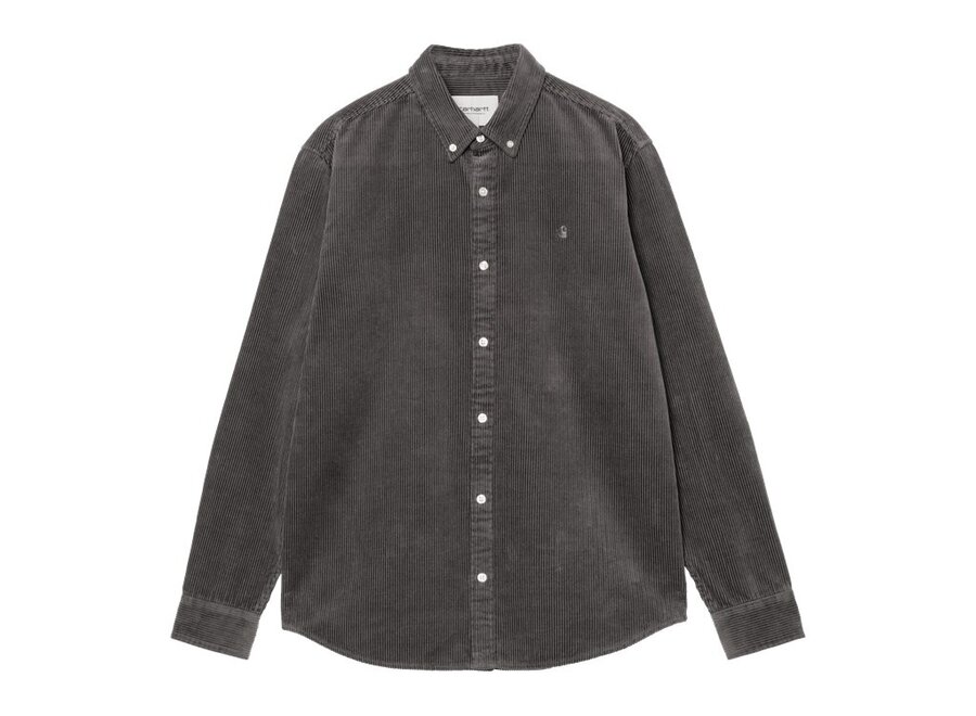Carhartt WIP L/S Madison Cord Shirt Graphite / Graphite