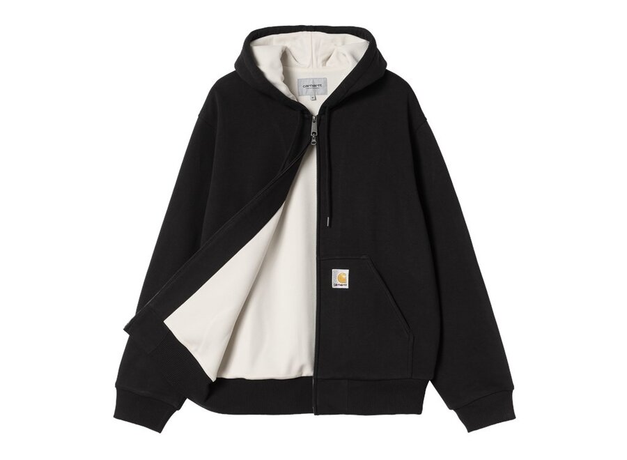 Carhartt WIP Active Sweat Jacket Black Stone Washed