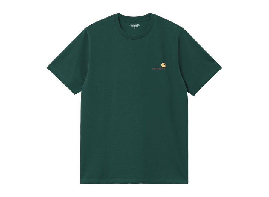 S/S American Script T-Shirt Dark Fir