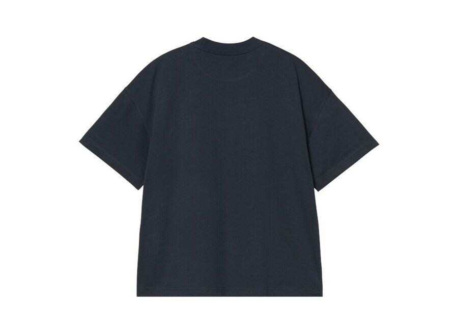 Carhartt WIP S/S Signature Script T-Shirt Deep Night / Glassy Pink