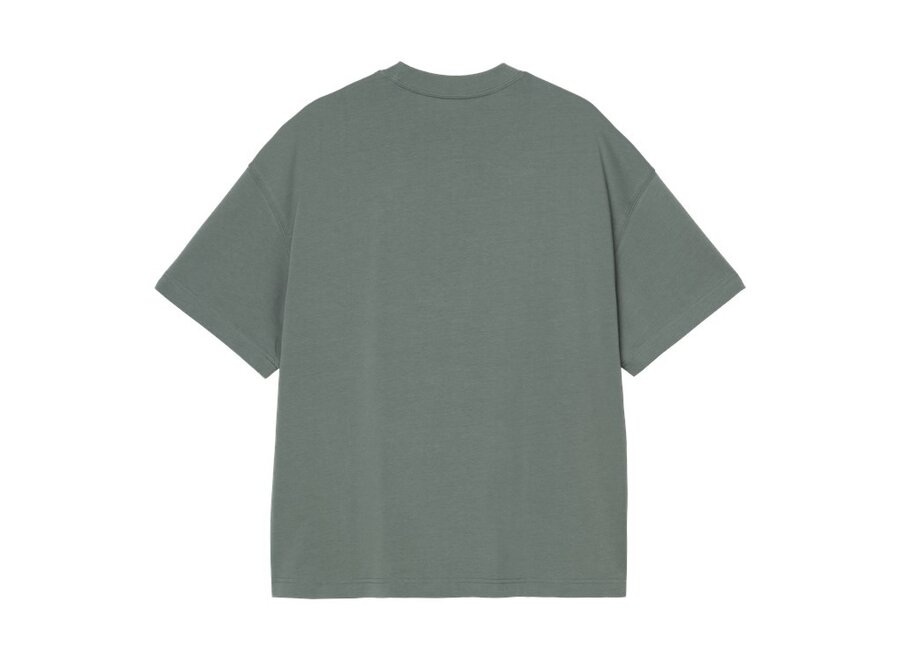 Carhartt WIP S/S Signature Script T-Shirt Silver Pine / Jupiter