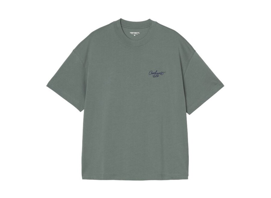 S/S Signature Script T-Shirt Silver Pine / Jupiter