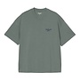Carhartt WIP S/S Signature Script T-Shirt Silver Pine / Jupiter