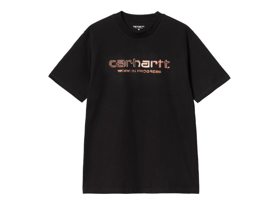 S/S Solar Chrome Script T-Shirt Black