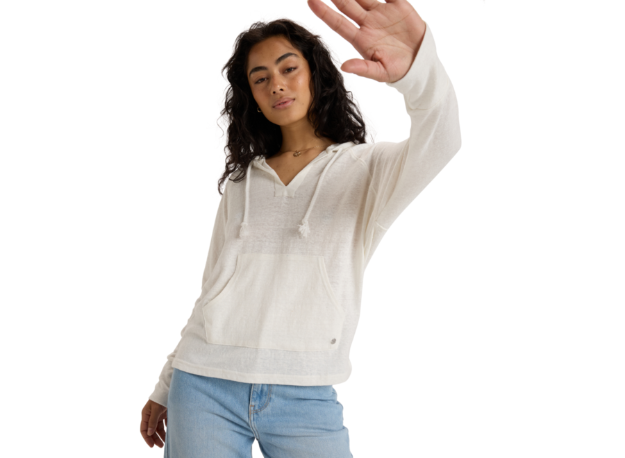 Destination Surf Hooded Long Sleeve Snow White