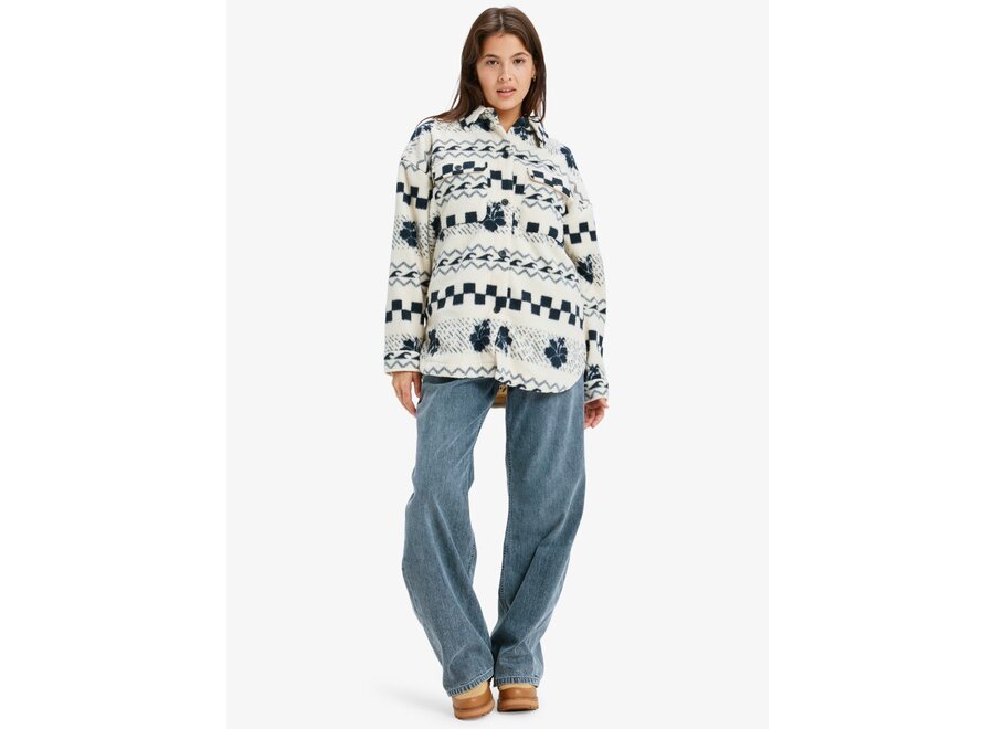 Roxy Morning Crush Polar Fleece Parchment Morning Crush