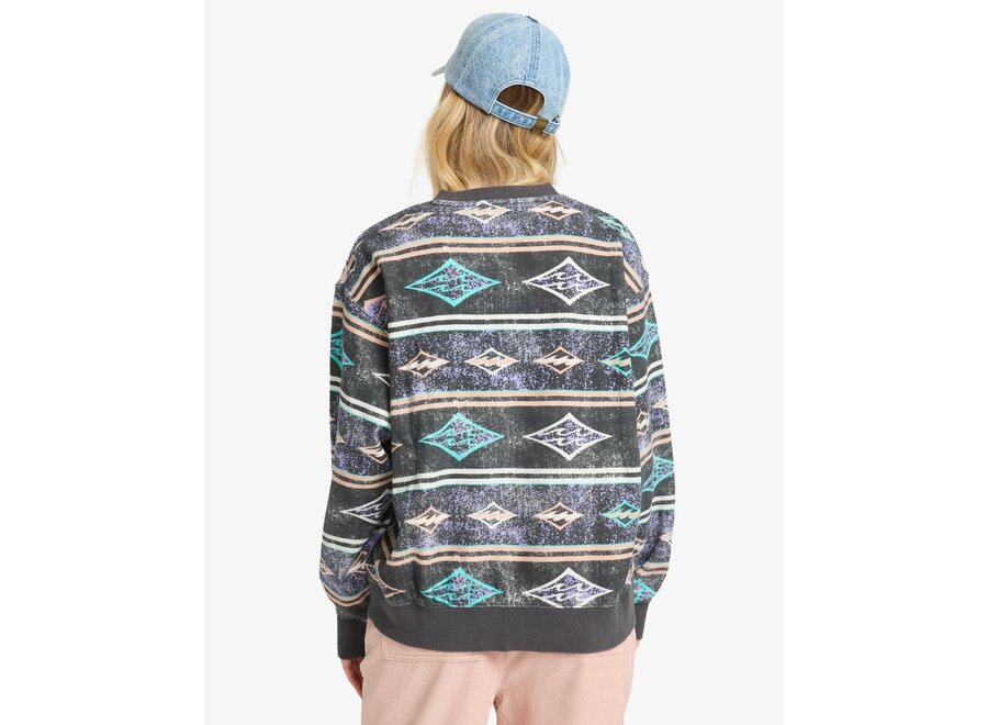 Billabong High Tides Broo Crewneck Off Black