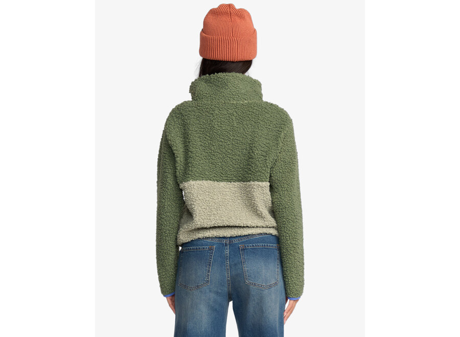 Billabong Horizon Mock Fleece Sweater Treehugger