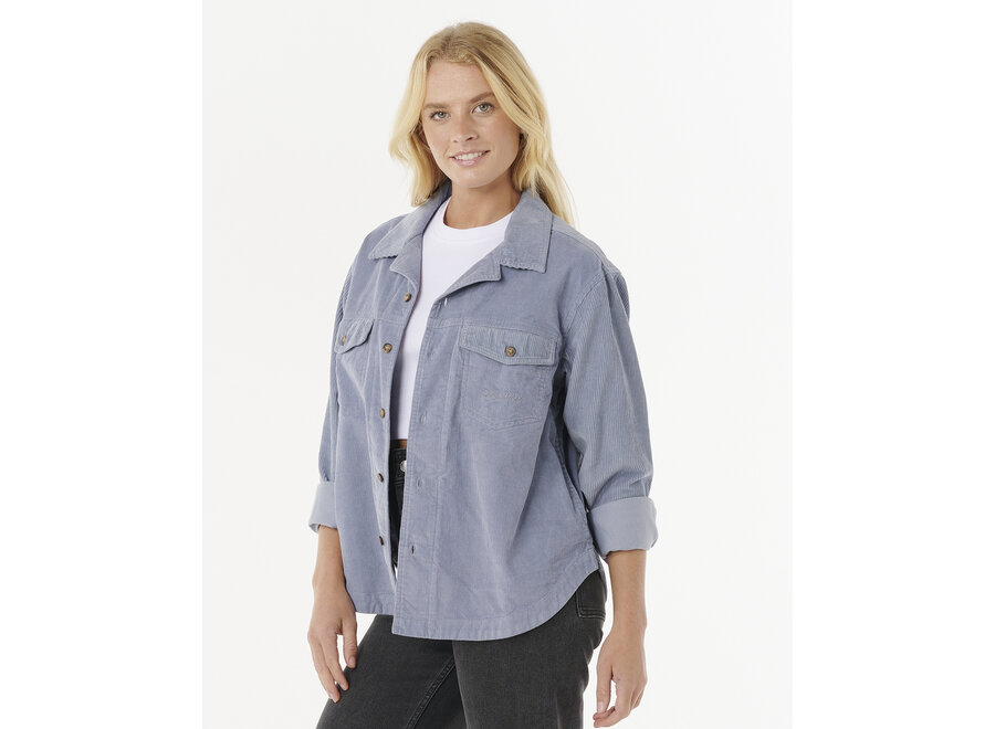 Stevie Cord Shirt Blue Grey