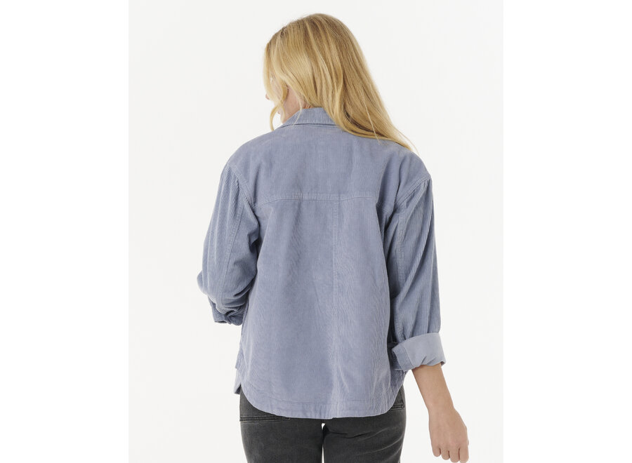 Rip Curl Stevie Cord Shirt Blue Grey