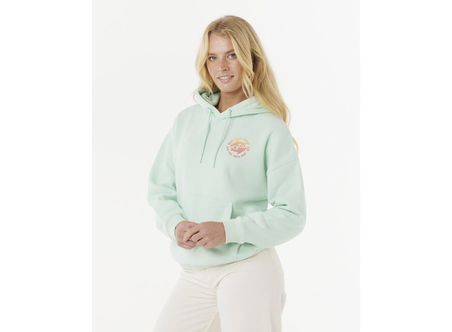 Rip Curl Surf Puff Heritage Hood P/P Light Aqua
