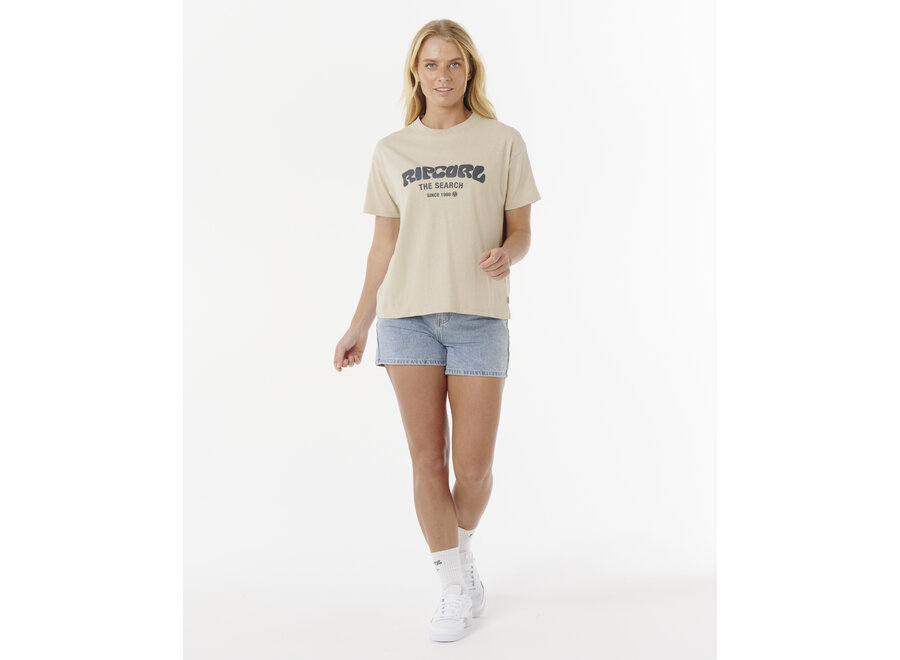 Rip Curl Surf Puff Relaxed T-shirt Natural