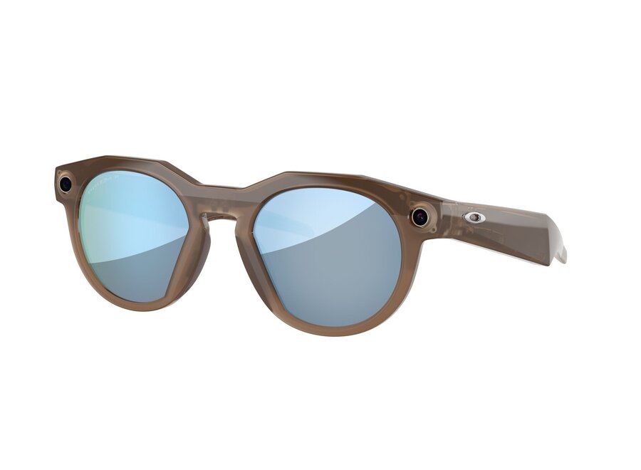 Oakley HSTN Meta Zonnebril Brown Smoke Prizm Deep Water Polarized