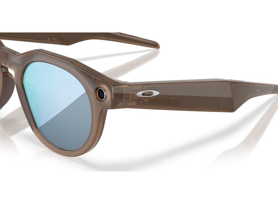 Oakley HSTN Meta Zonnebril Brown Smoke Prizm Deep Water Polarized