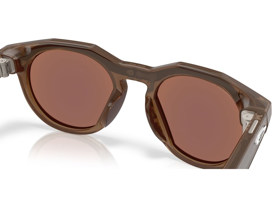 Oakley HSTN Meta Zonnebril Brown Smoke Prizm Deep Water Polarized