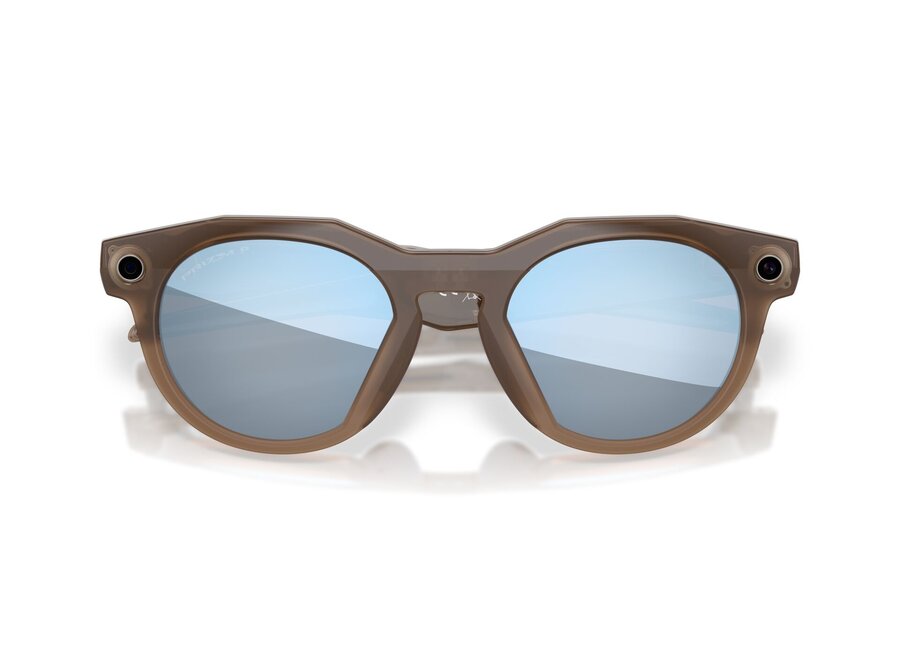 Oakley HSTN Meta Zonnebril Brown Smoke Prizm Deep Water Polarized