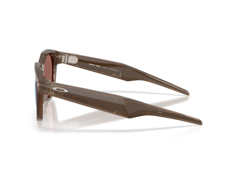 Oakley HSTN Meta Zonnebril Brown Smoke Prizm Deep Water Polarized