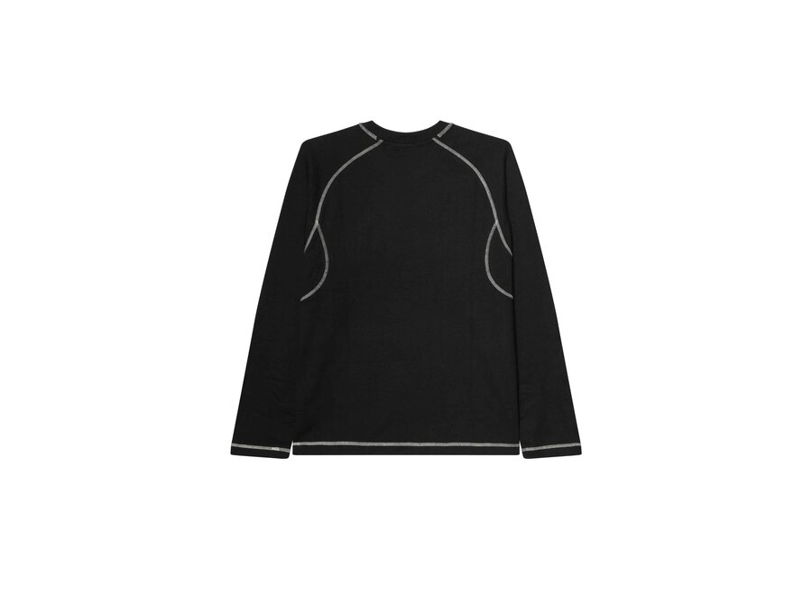 Obey Aaron Contrast Stitch L/S Black Multi