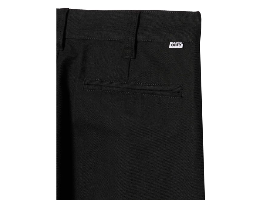 Obey Armel Pleated Pant Black