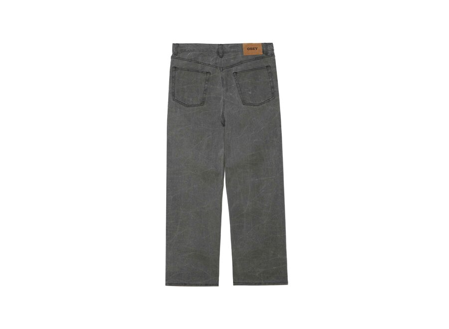 Obey Classic Wrinkle Baggy Denim Black Wrinkle Wash