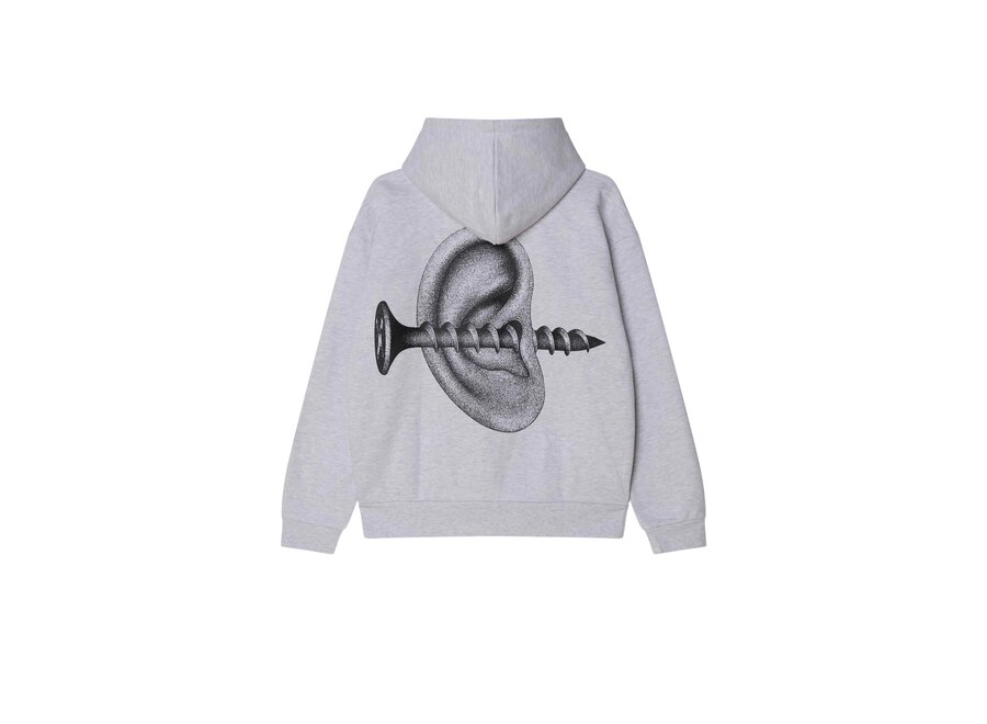 Obey Disorder Extra Heavy Hood Ash Grey