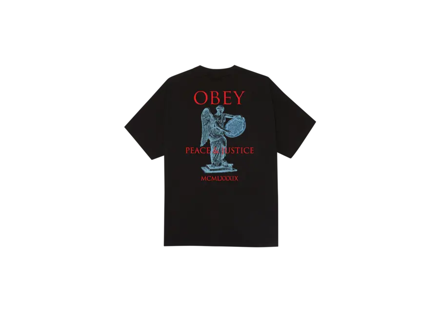 Obey Peace & Justice Statue T-shirt Black