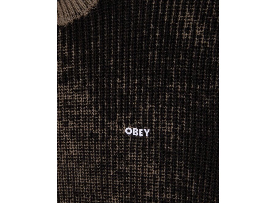 Obey Spray Effect Sweater Black Multi