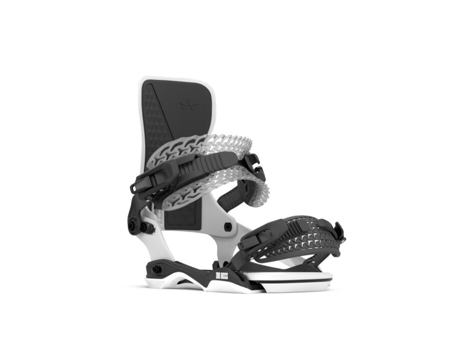 Rome 390 Boss AW Snowboardbinding White/Black M/L