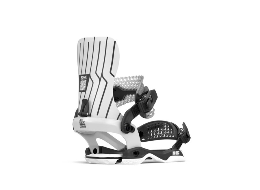 Rome 390 Boss AW Snowboardbinding White/Black M/L