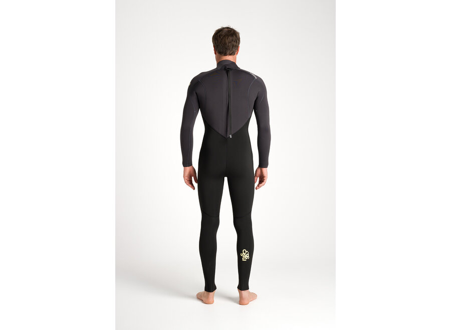 C-skins NuWave Legend  Wetsuit 4/3 mm Wetsuit Black/Meteor X/Yellow