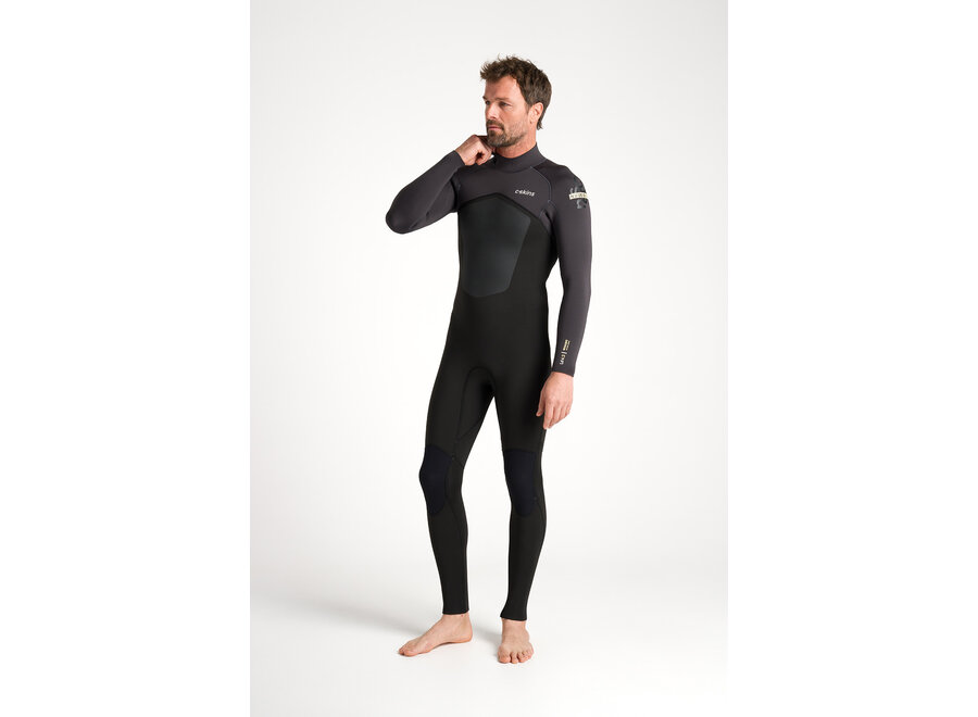 NuWave Legend  Wetsuit 4/3 mm Wetsuit Black/Meteor X/Yellow